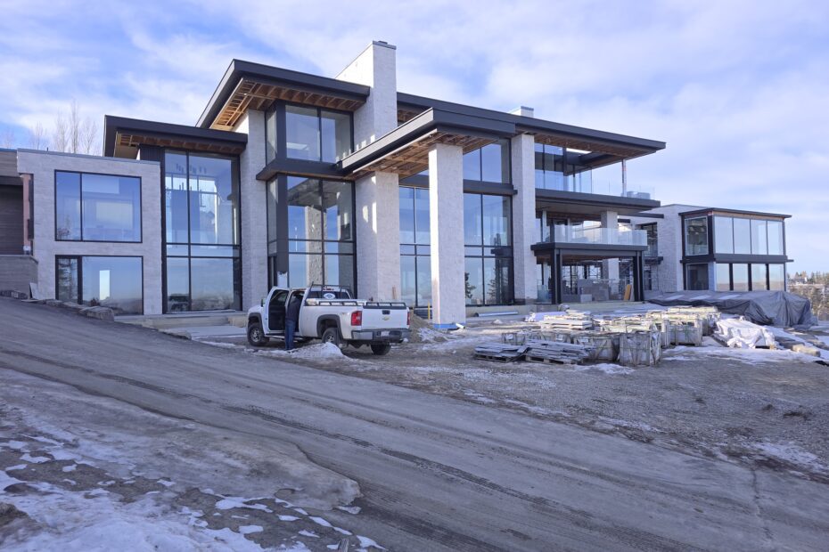 Turkish limestone mansion in Calgary